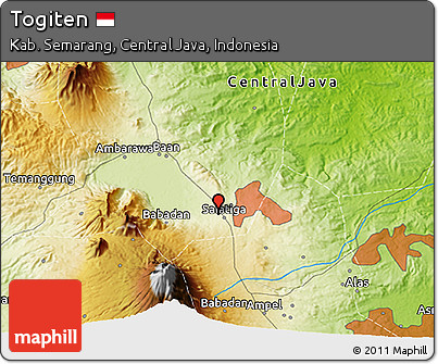 Physical 3D Map of Togiten