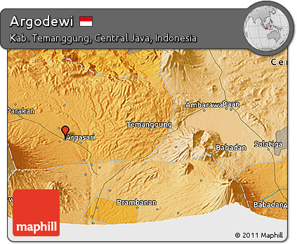 Political 3D Map of Argodewi