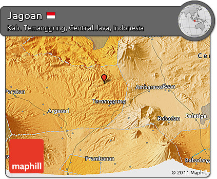 Political 3D Map of Jagoan
