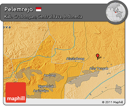 Political 3D Map of Pelemrejo