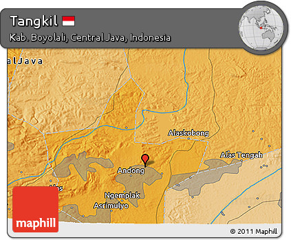 Political 3D Map of Tangkil