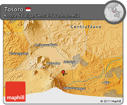 Political 3D Map of Tosoro
