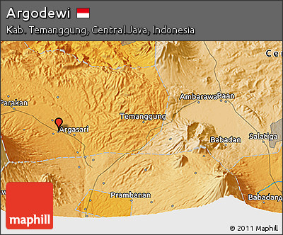 Political 3D Map of Argodewi