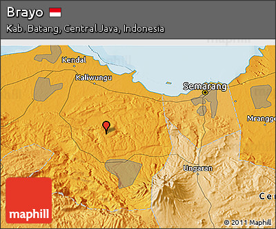 Political 3D Map of Brayo