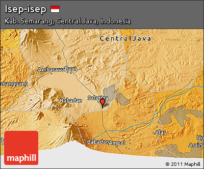 Political 3D Map of Isep-isep