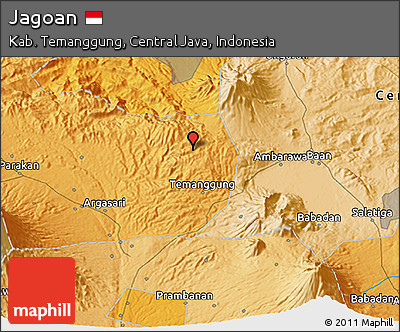 Political 3D Map of Jagoan