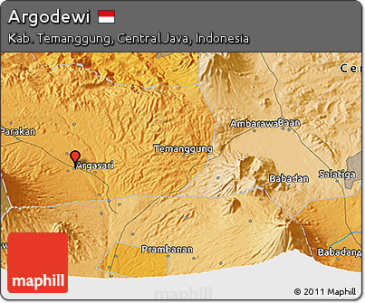Political 3D Map of Argodewi