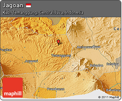Political 3D Map of Jagoan