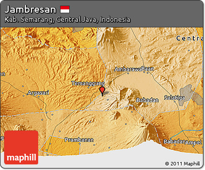 Political 3D Map of Jambresan