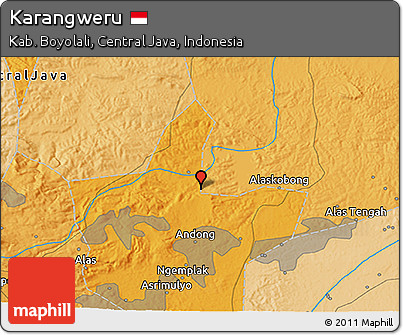 Political 3D Map of Karangweru