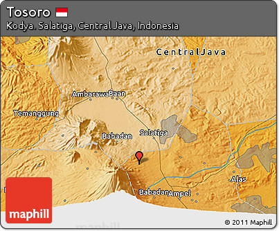 Political 3D Map of Tosoro