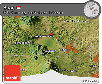 Satellite 3D Map of Baan