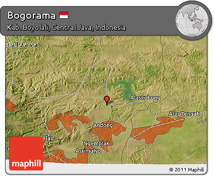 Satellite 3D Map of Bogorama