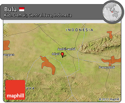 Satellite 3D Map of Bulu