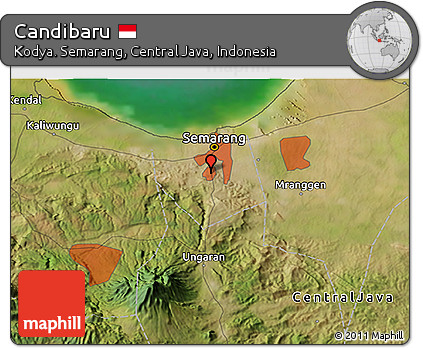 Satellite 3D Map of Candibaru