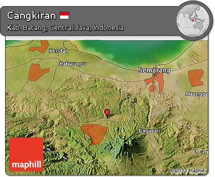 Satellite 3D Map of Cangkiran