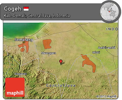 Satellite 3D Map of Cogeh