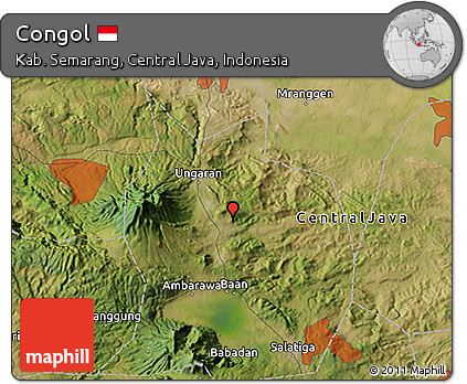 Satellite 3D Map of Congol