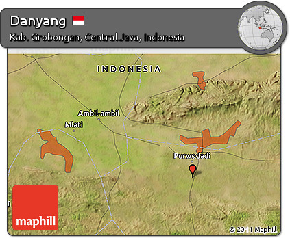 Satellite 3D Map of Danyang