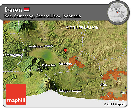 Satellite 3D Map of Daren