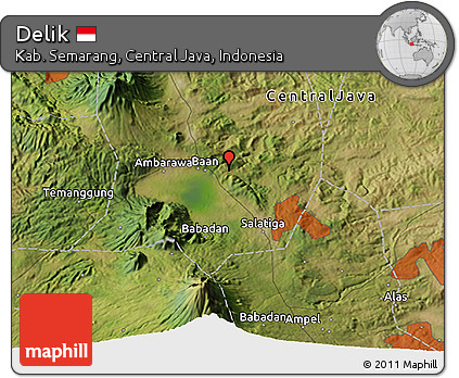 Satellite 3D Map of Delik