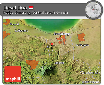 Satellite 3D Map of Desel Dua