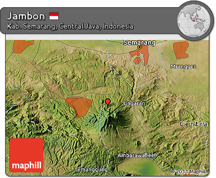 Satellite 3D Map of Jambon