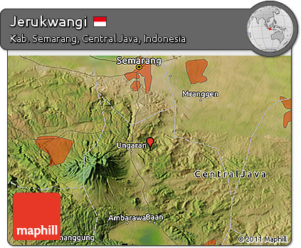 Satellite 3D Map of Jerukwangi