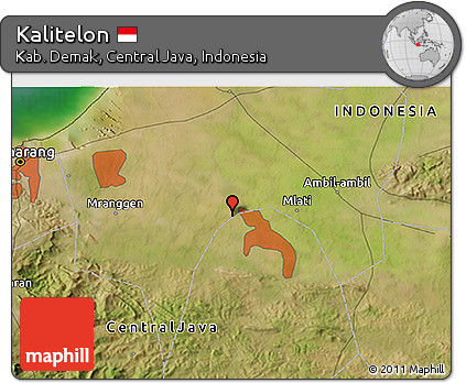 Satellite 3D Map of Kalitelon