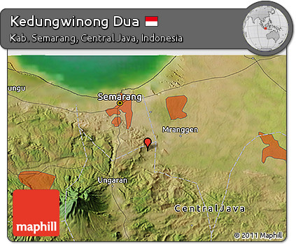 Satellite 3D Map of Kedungwinong Dua