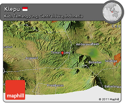 Satellite 3D Map of Klepu