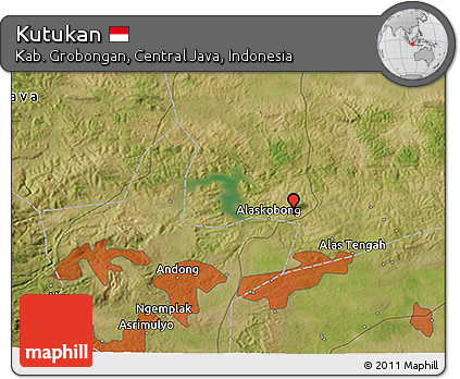 Satellite 3D Map of Kutukan