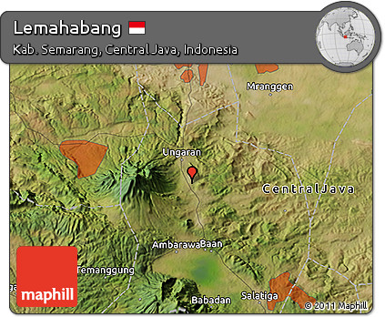Satellite 3D Map of Lemahabang