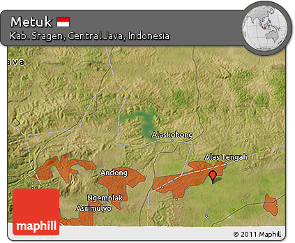 Satellite 3D Map of Metuk