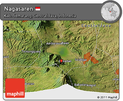 Satellite 3D Map of Nagasaren