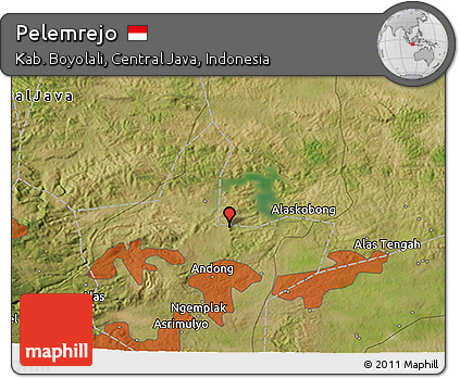 Satellite 3D Map of Pelemrejo
