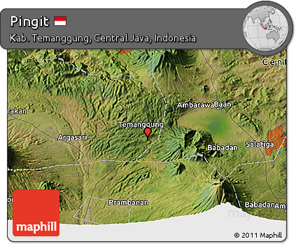 Satellite 3D Map of Pingit