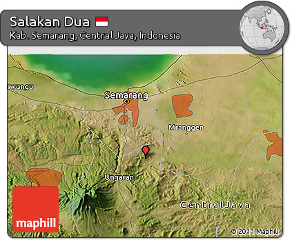 Satellite 3D Map of Salakan Dua