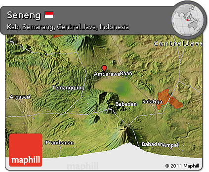 Satellite 3D Map of Seneng