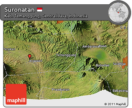 Satellite 3D Map of Suronatan