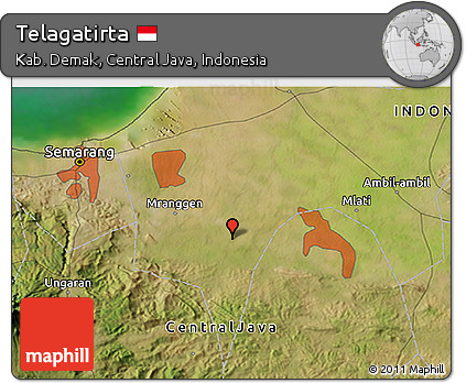Satellite 3D Map of Telagatirta