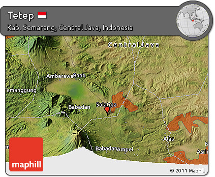 Satellite 3D Map of Tetep