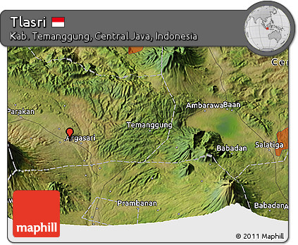 Satellite 3D Map of Tlasri