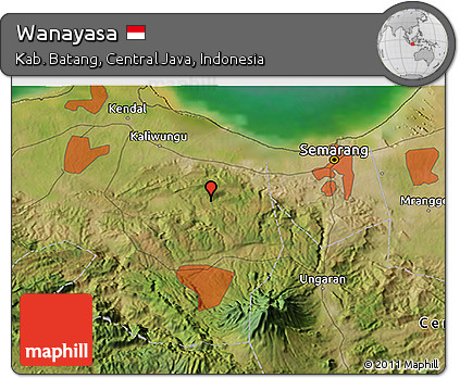 Satellite 3D Map of Wanayasa