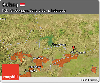 Satellite 3D Map of Balang