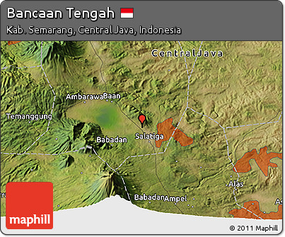 Satellite 3D Map of Bancaan Tengah