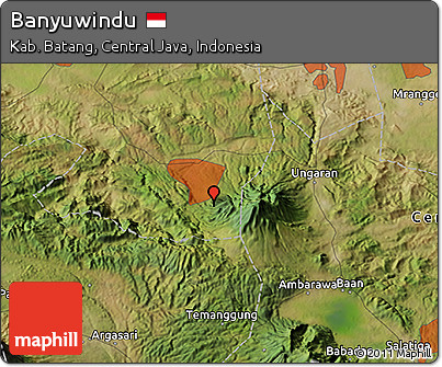 Satellite 3D Map of Banyuwindu