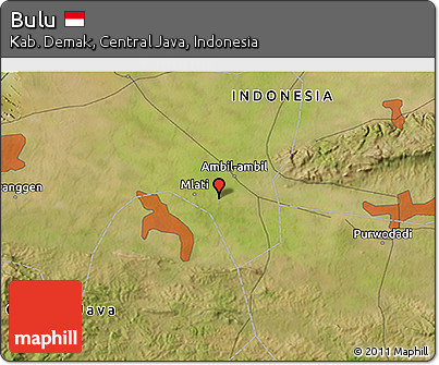 Satellite 3D Map of Bulu