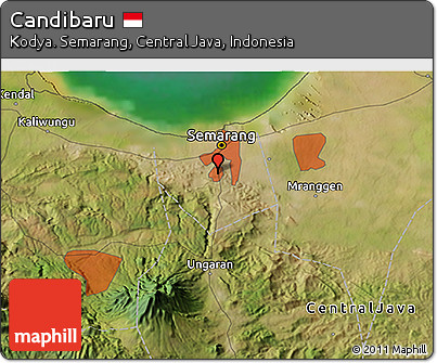 Satellite 3D Map of Candibaru