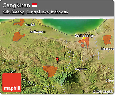 Satellite 3D Map of Cangkiran
